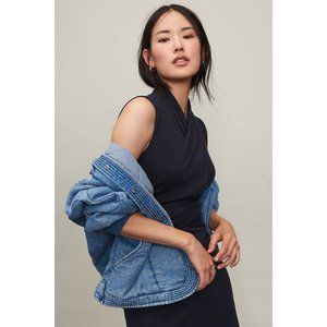 Anthropologie Viola Drape Sleeveless Top